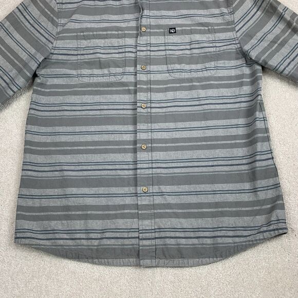 Tentree Linen Blend Hooded Long Sleeve Button Front Shirt Mens XL - Picture 6 of 16